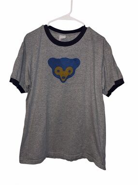 Chicago Cubs Vintage Ringer T-Shirt Size Large Anvil